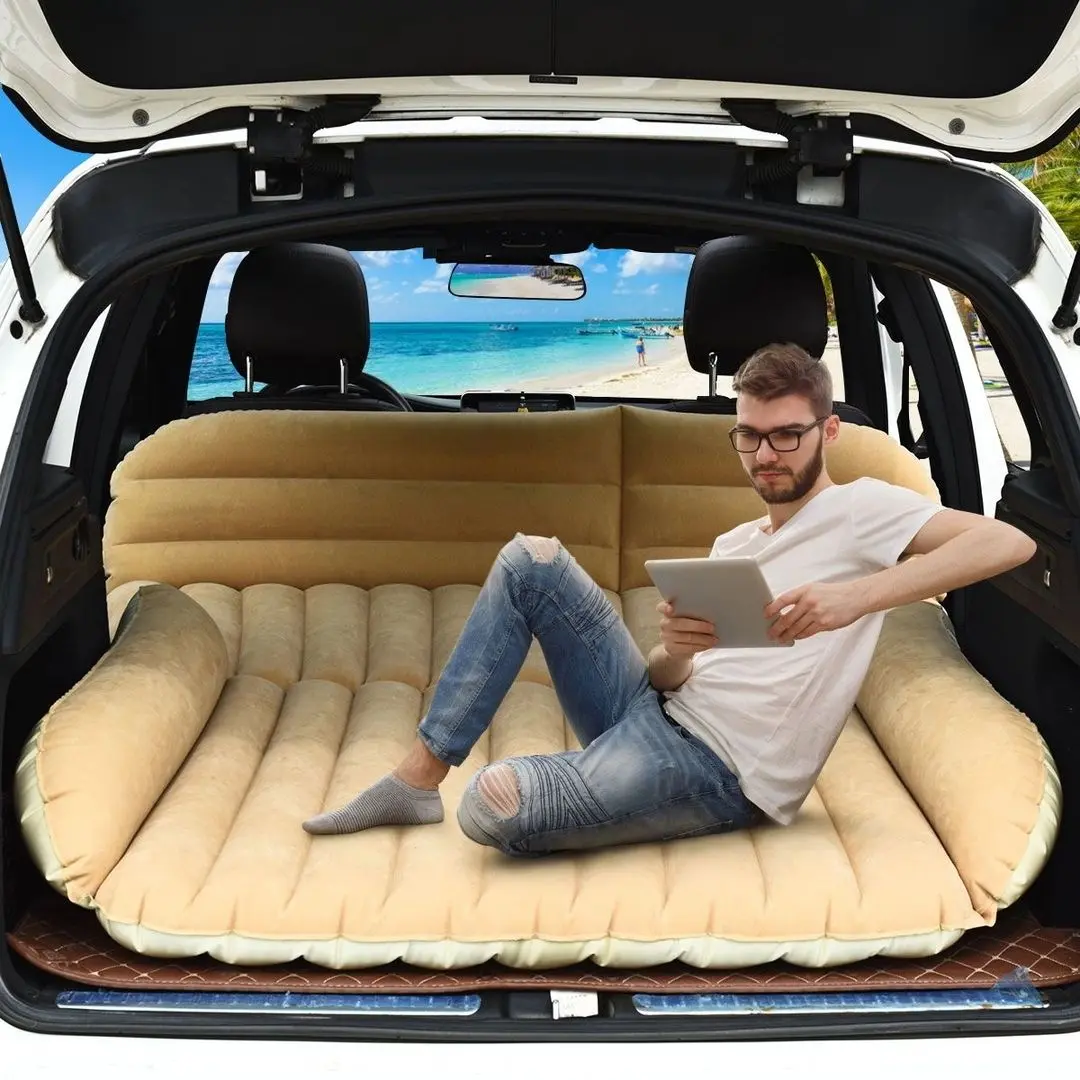 Надувной матрас Costway AP2199 (Beige) - 4