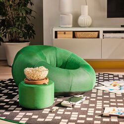 Fotoliu gonflabil cu puf Ikea Brannboll (Verde deschis)