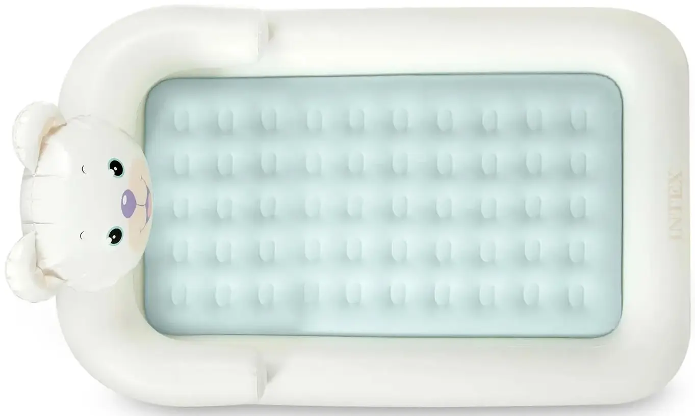 Pat gonflabil pentru copii Intex 66814NP (White/Mint) - 4