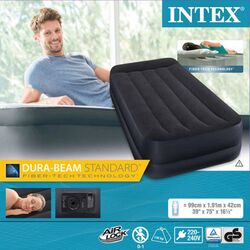 Кровать надувная Intex Pillow Rest Raised INT64122 (Black) Thumb