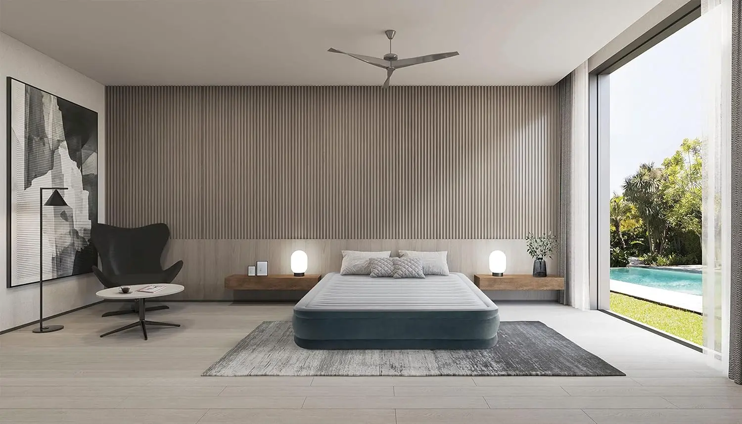 Надувная кровать Intex 67770ND (Grey)