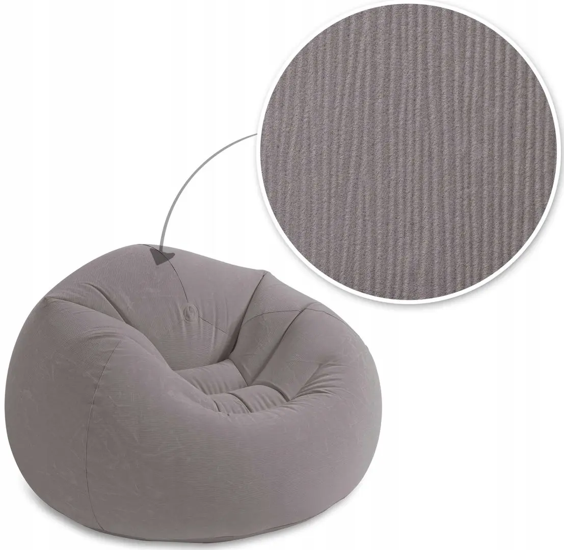 Scaun gonflabil Intex Beanless Bag 68579 (Gray)