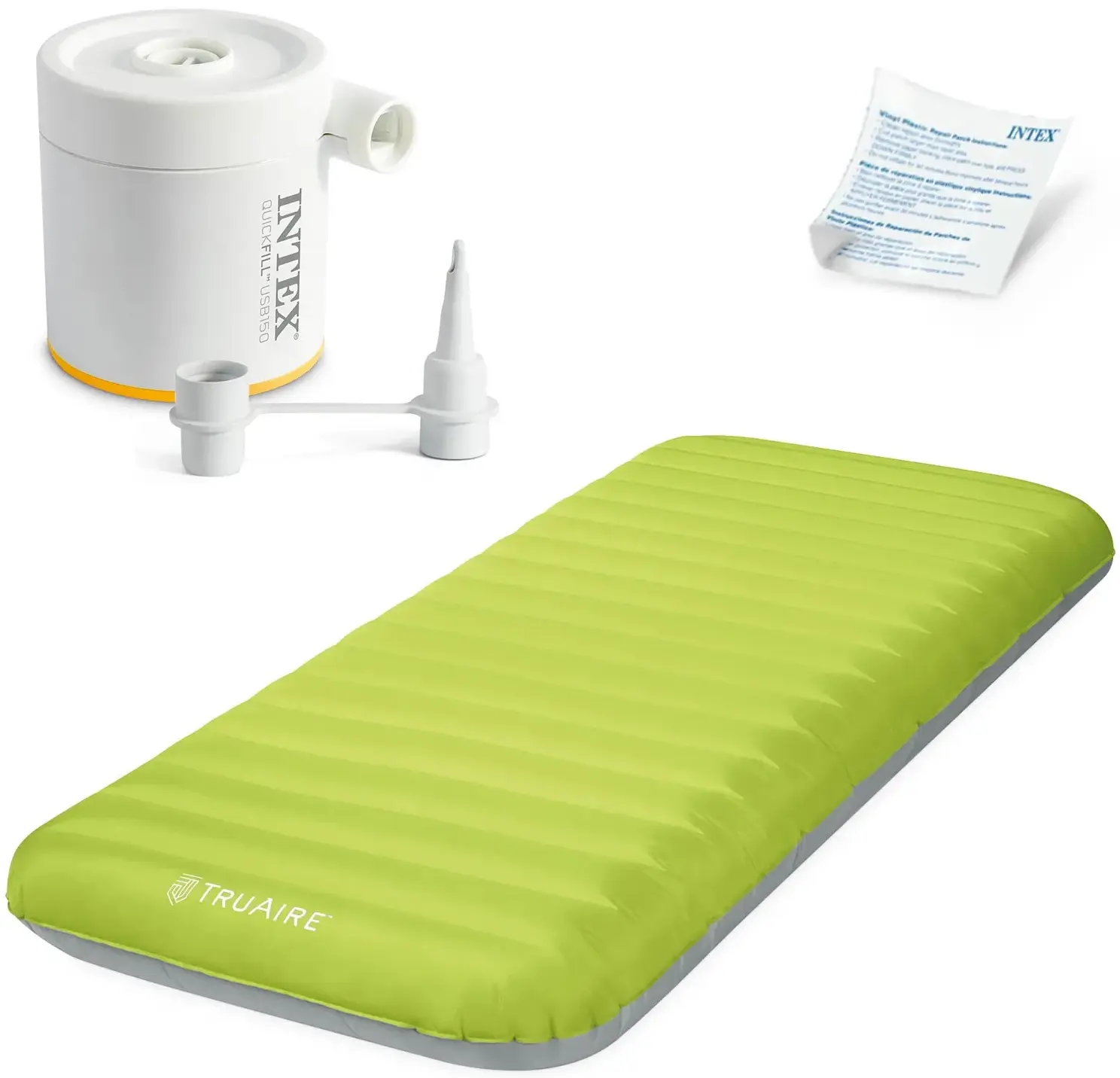 Saltea gonflabila Intex 64097 (Light Green/Grey) - 3