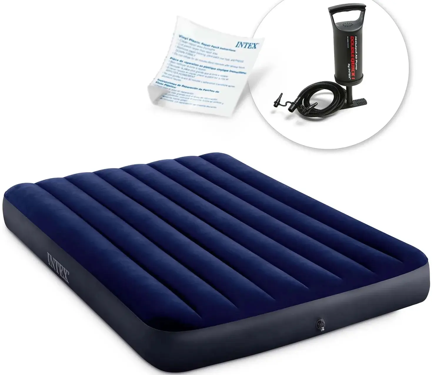 Надувной матрас Intex 64758 (Blue/Black) - 3
