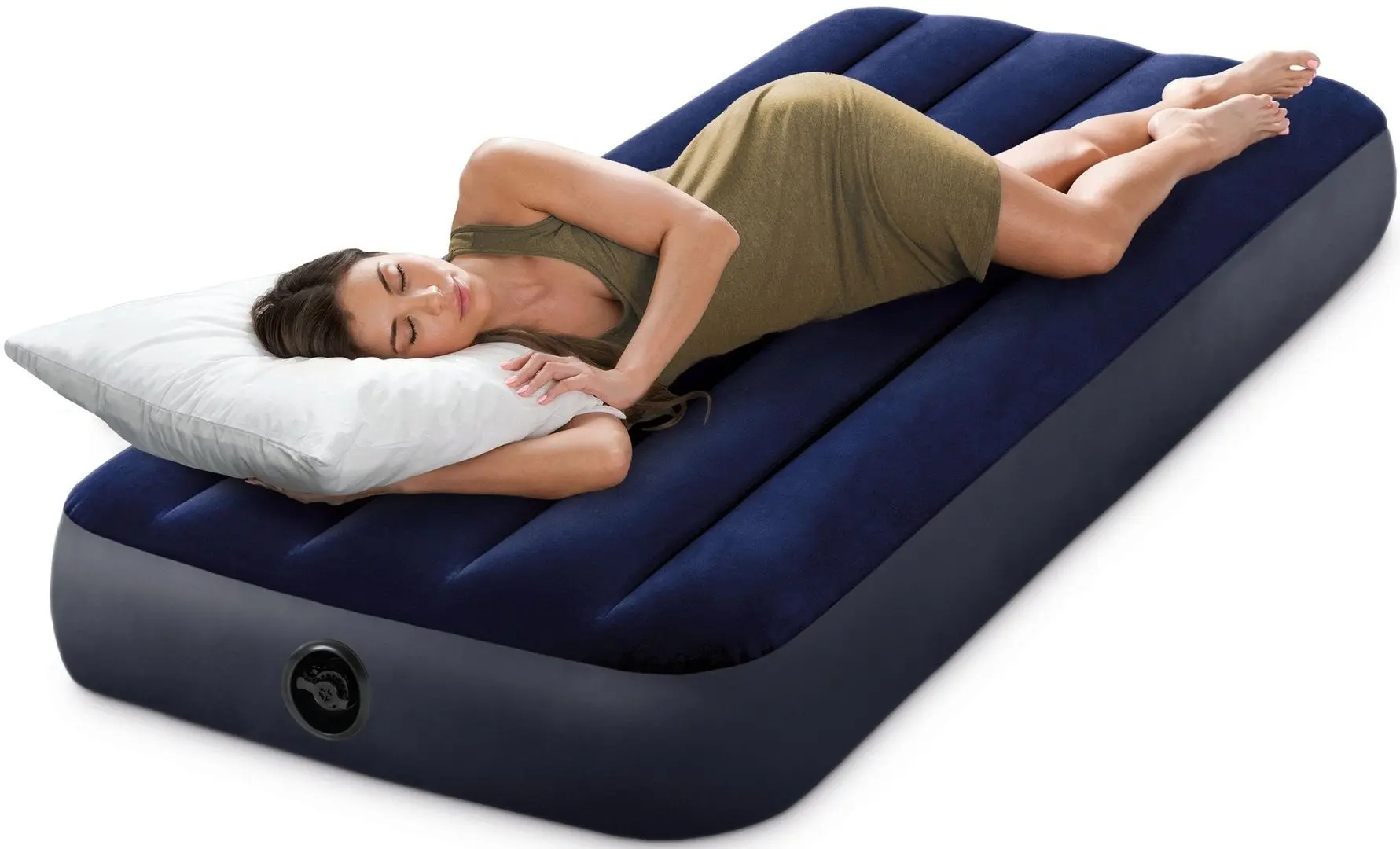 Надувной матрас Intex Classic Downy Airbed Dura-Beam 64756 (Blue) - 5