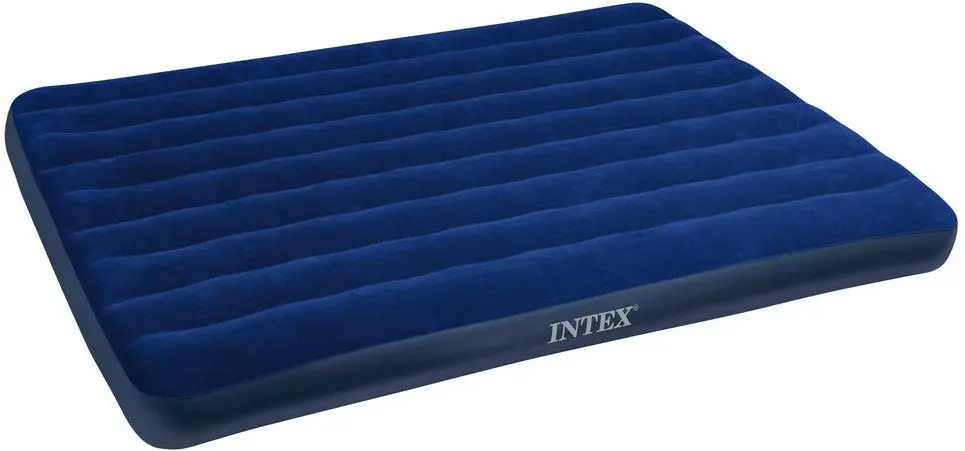 Надувной матрас Intex Classic Downy Airbed Fiber-Tech 64757 (Blue) - 2