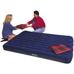 Надувной матрас Intex Classic Downy Airbed Fiber-Tech 64757 (Blue) Thumb