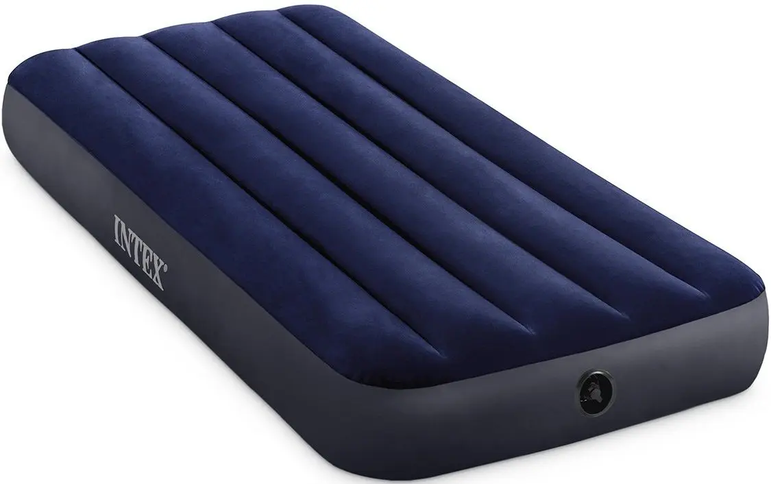 Надувной матрас Intex Classic Downy Airbed Fiber-Tech 64757 (Blue)