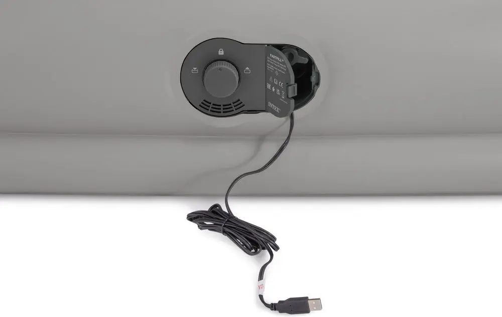 Saltea gonflabila Intex Dura-Beam 64157 (Grey/Blue)