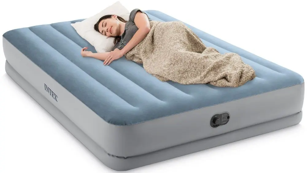 Saltea gonflabila Intex Dura-Beam 64159 (Blue/Grey)