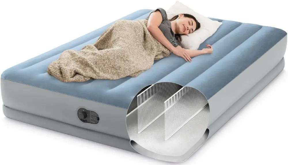 Saltea gonflabila Intex Dura-Beam 64159 (Blue/Grey)