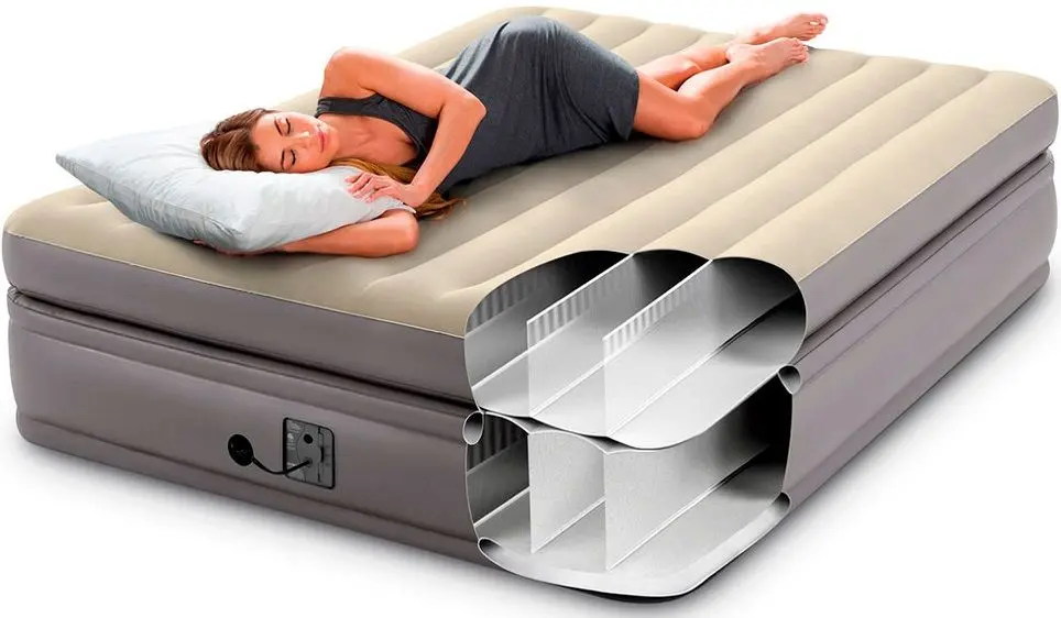 Saltea gonflabila Intex Dura Beam Prime Comfort 64164 (Grey)