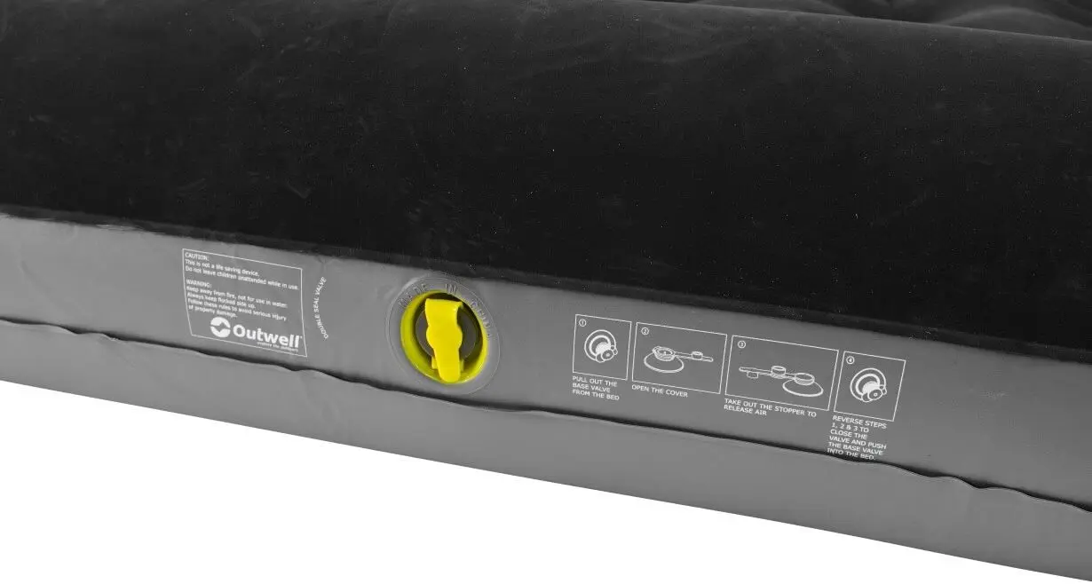 Saltea gonflabila Outwell Classic Double (Black/Grey)