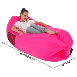 Sezlong gonflabil Tempo Kondela Lebag (Pink) Thumb