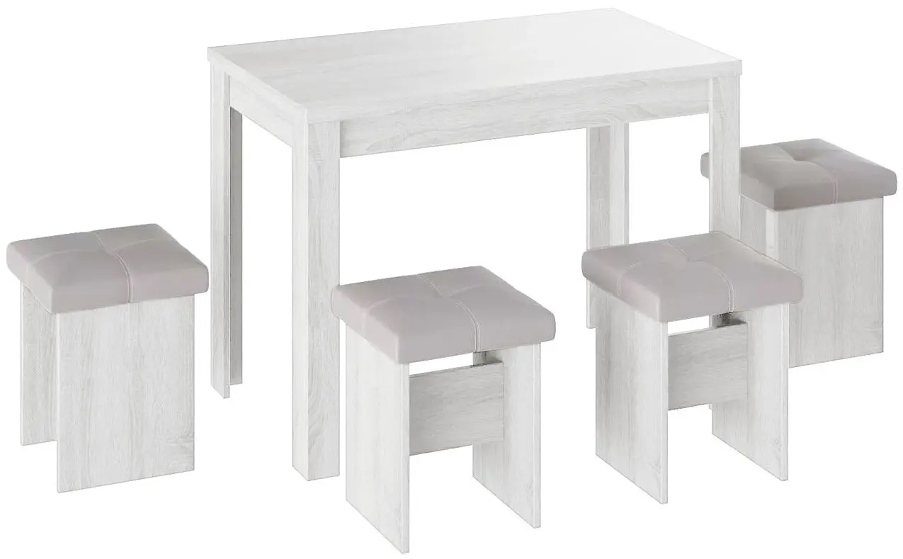 Обеденный набор BonMebel Тип 5 Белый (1+4)