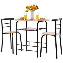 Set de sufragerie Costway HW54057NA Natural/Black (1+2) Thumb