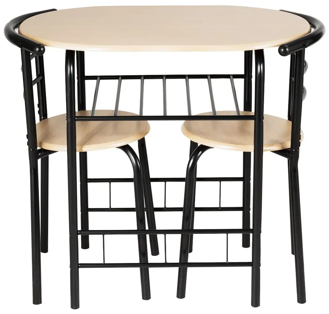 Set de sufragerie Costway HW54057NA Natural/Black (1+2)