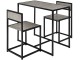 Set masa scaune Costway HW66477GR 1+2 (Grey/Black)