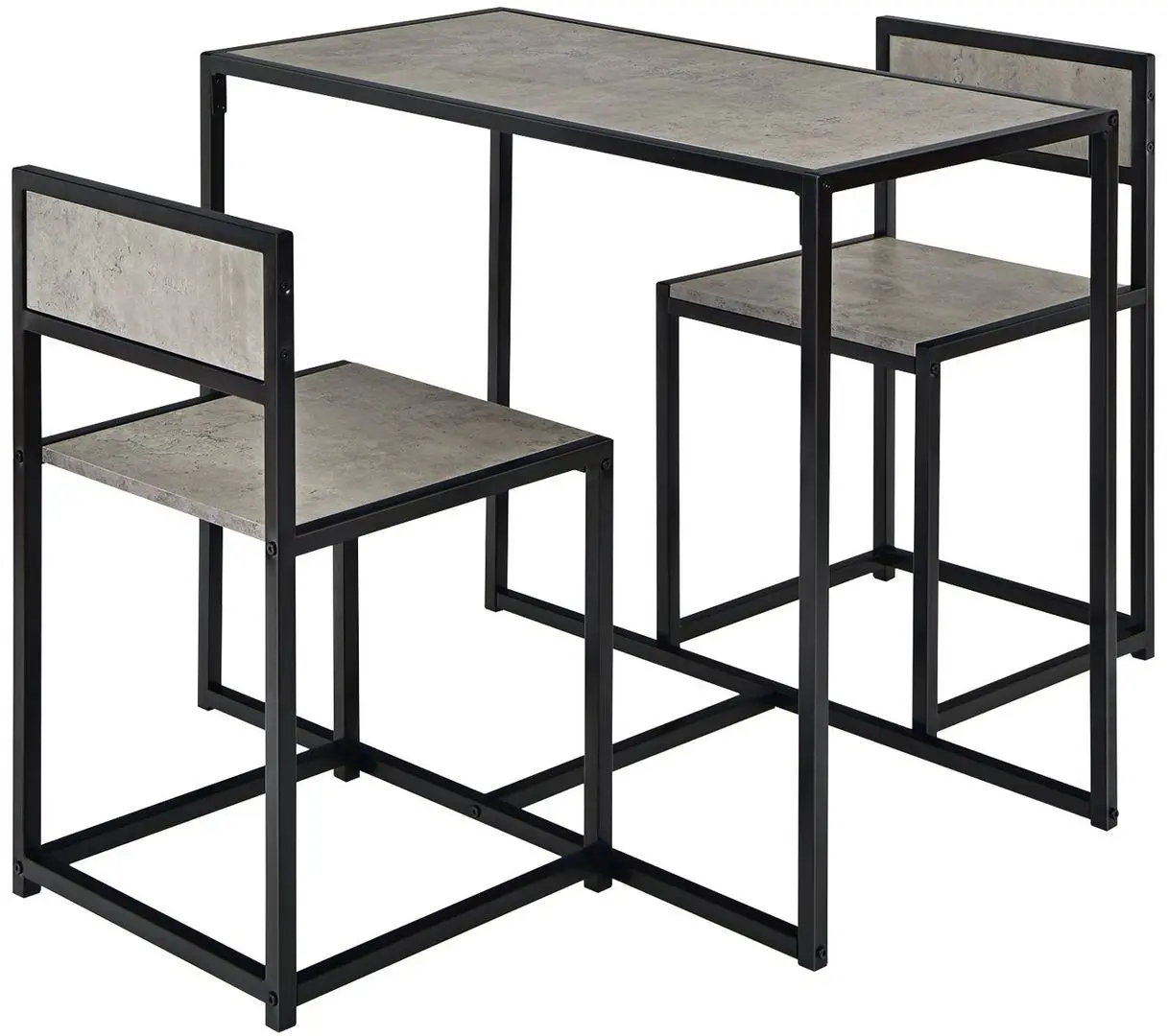 Set masa scaune Costway HW66477GR 1+2 (Grey/Black)