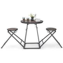 Set masa scaune Costway JV10424GR (Brown/Black) Thumb