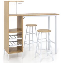 Set de sufragerie Costway JV10669NA Natural (1+2) Thumb