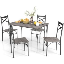 Set de sufragerie Costway KC56555GR 1+4 (Grey/Black) Thumb