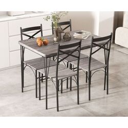 Set de sufragerie Costway KC56555GR 1+4 (Grey/Black) Thumb