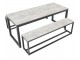 Set de sufragerie DP 3-Piece/6-Seat (Concrete Gray/Black)