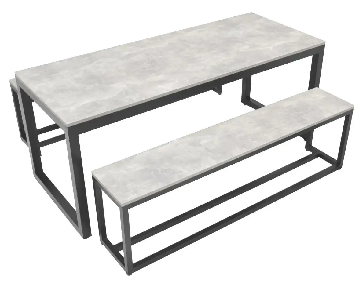 Обеденный набор DP 3-Piece/6-Seat (Concrete Gray/Black)