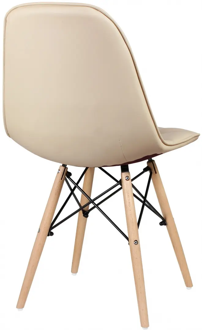 Set de sufragerie DP Agata 115x68cm Brown/Black + Sunrise C-24 PU Beige/Beech (1+4)