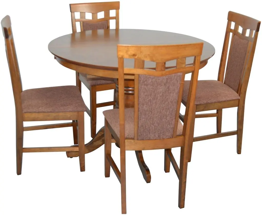 Обеденный набор Evelin Capella V + Deepa-R Burnish Oak/Brown (1+4)