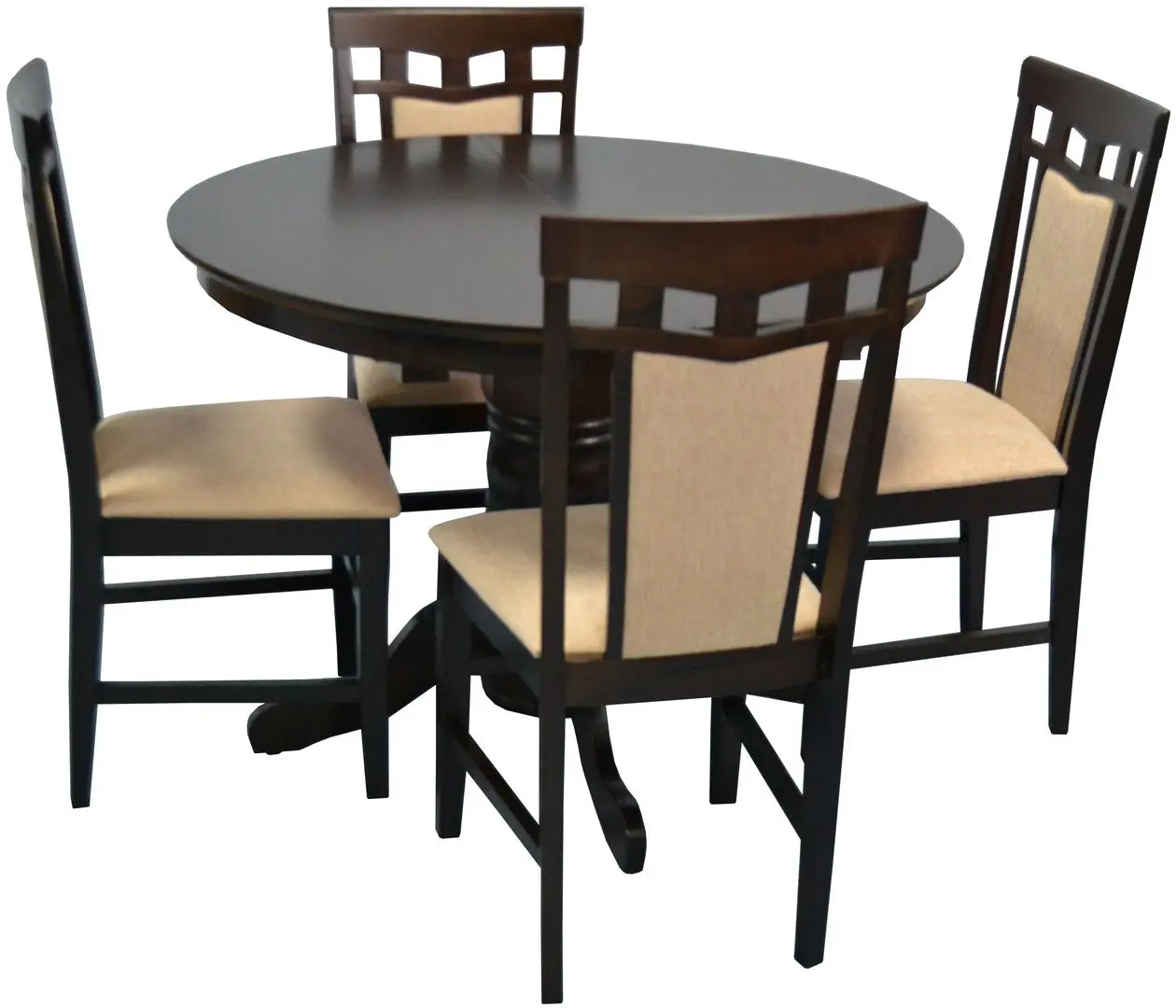 Set de sufragerie Evelin Capella V + Deepa-R Chocolate/Beige (1+4)