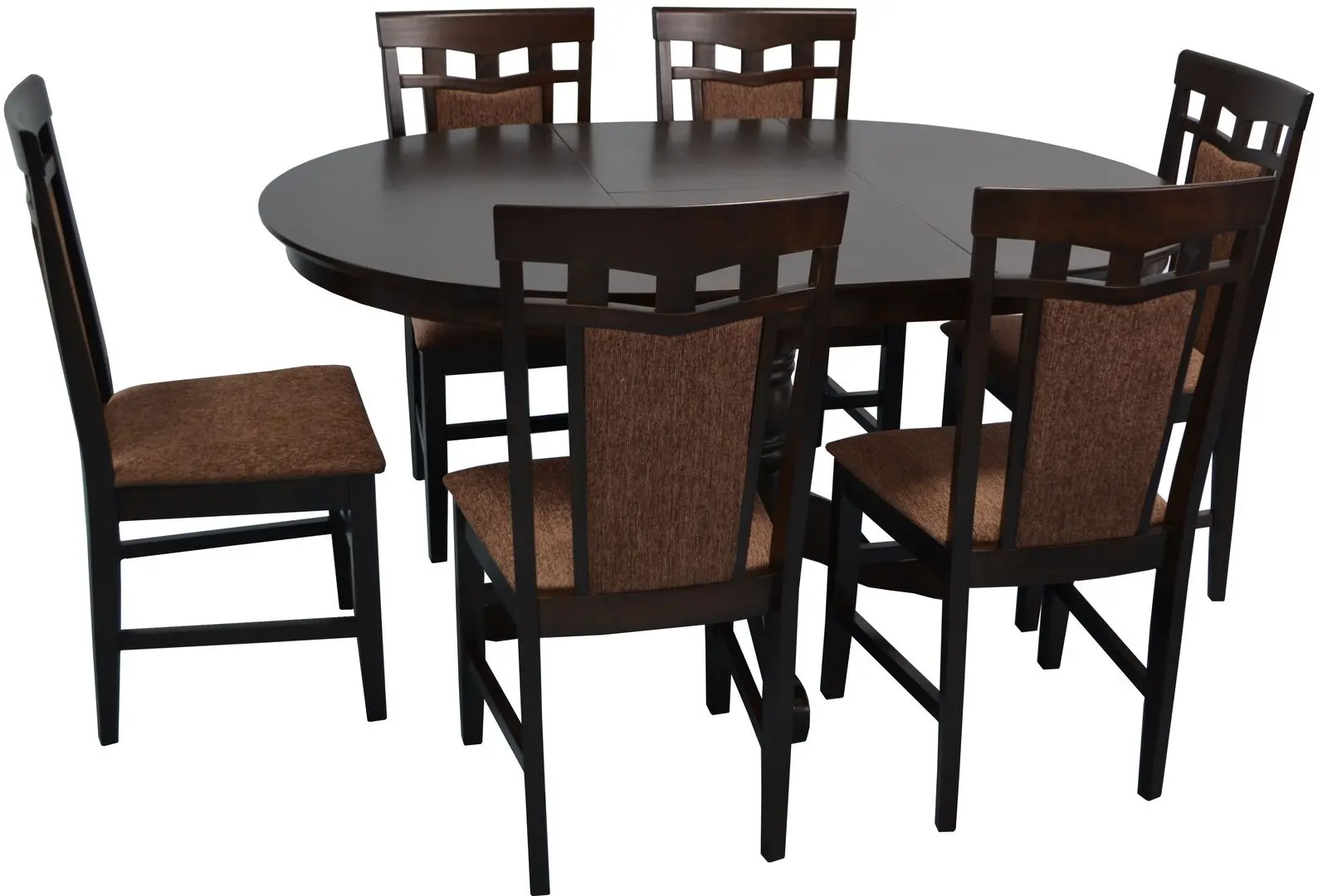 Обеденный набор Evelin Capella V + Deepa-R Chocolate/Brown (1+6)