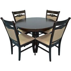 Set de sufragerie Evelin Capella V + HV-3167 Chocolate/Light Brown (1+4)