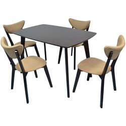 Set de sufragerie Evelin Cooper + Camercosta Chocolate (1+4)