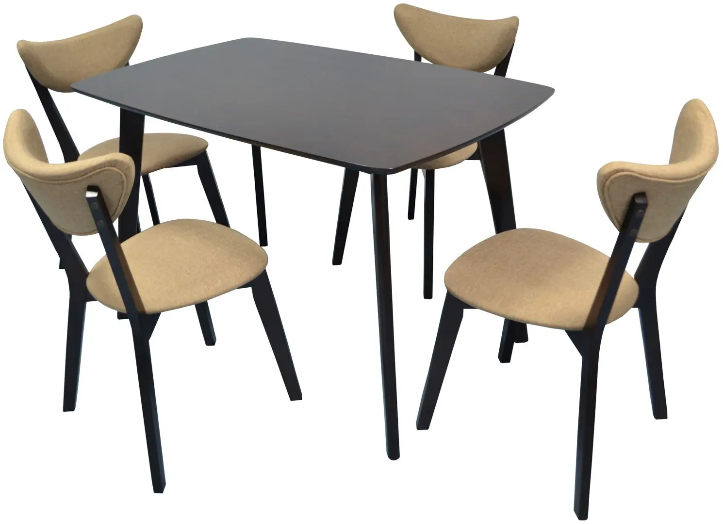 Set de sufragerie Evelin Cooper + Camercosta Chocolate (1+4)