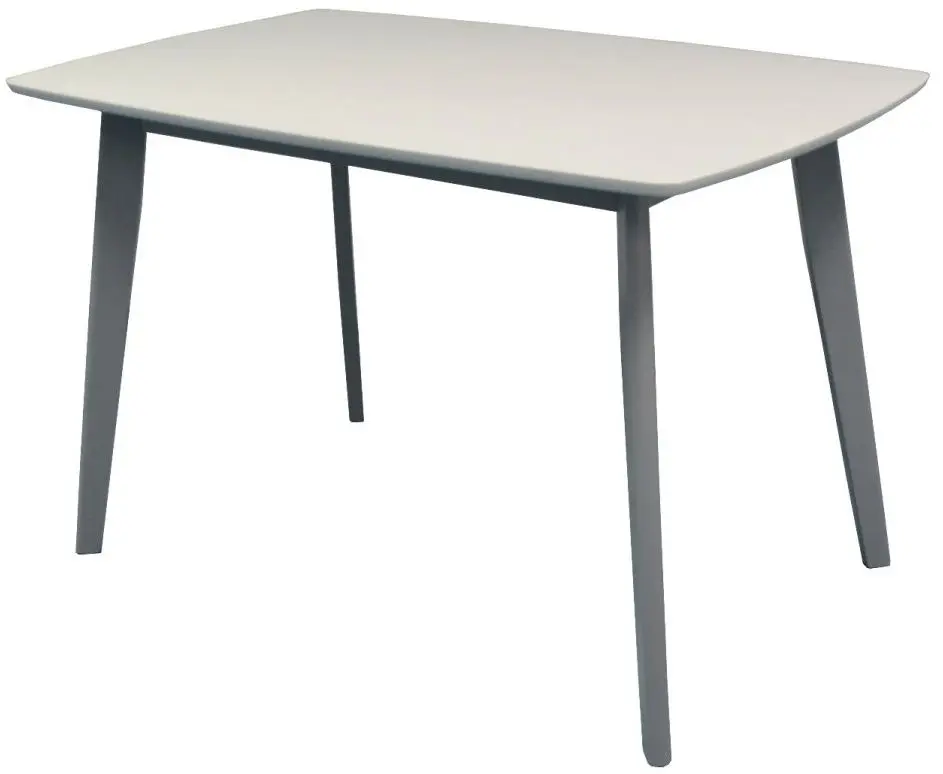 Set de sufragerie Evelin Cooper + Cameroon Leather White/Grey (1+4) - 3