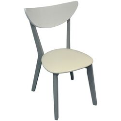 Set de sufragerie Evelin Cooper + Cameroon Leather White/Grey (1+4) Thumb