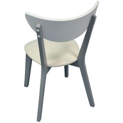 Обеденный набор Evelin Coral + Cameroon Leather White/Gray (1+4) Thumb