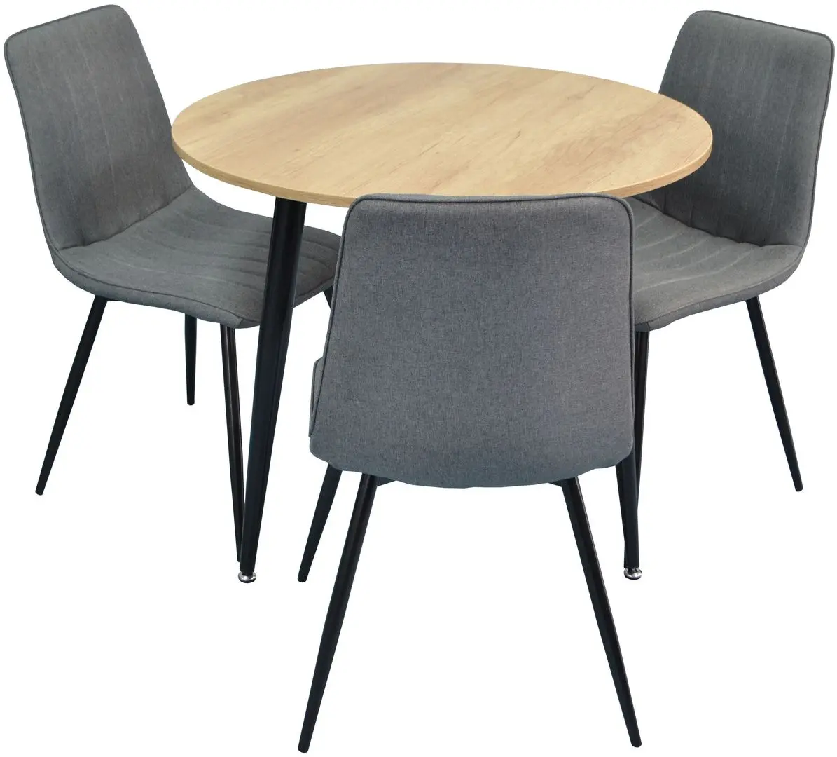 Set de sufragerie Evelin DT 404-2 + XR-154 B Wood/Grey (1+3)