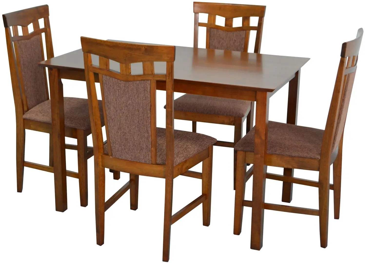 Set de sufragerie Evelin Gloria + Deepa-R Burnish Oak/Brown (1+4)