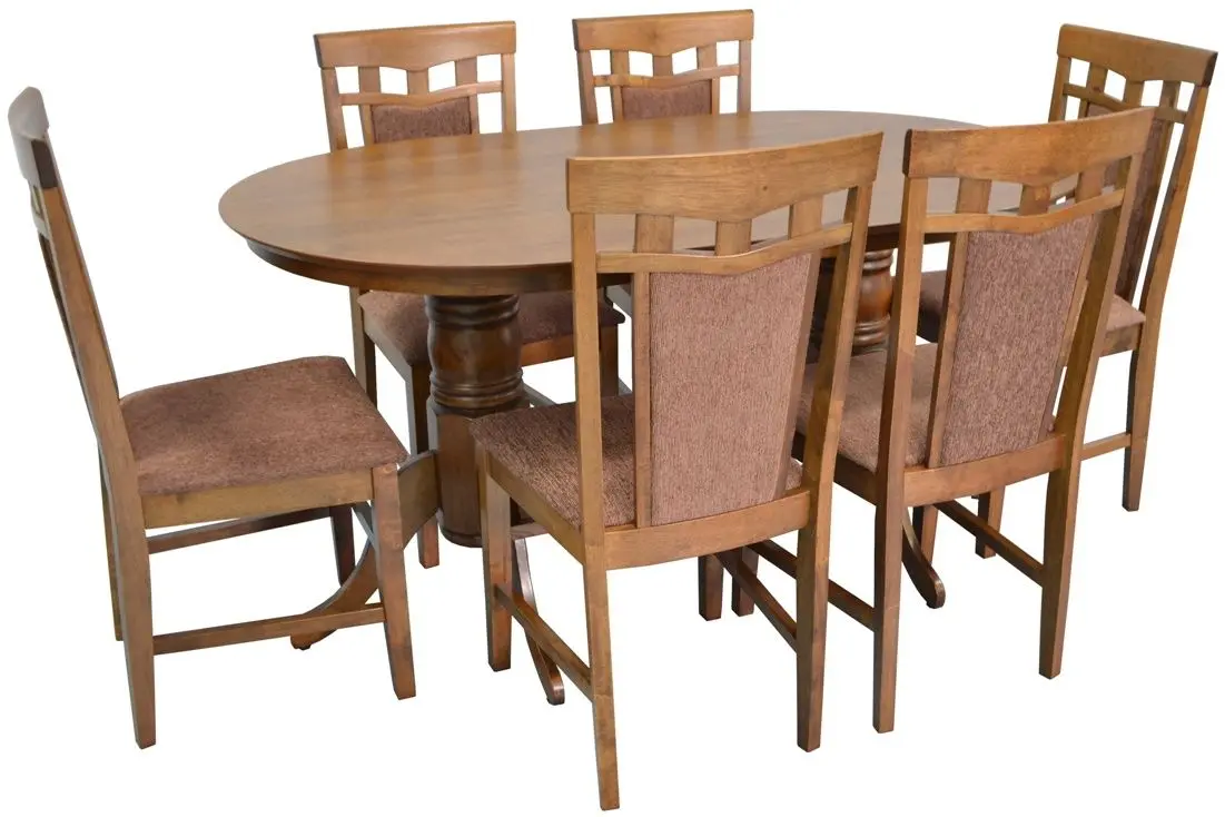 Set de sufragerie Evelin HV 24 V + Deepa-R Burnish Oak/Brown (1+6)