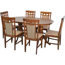 Set de sufragerie Evelin HV 24 V + Deepa-R Burnish Oak/Light Brown (1+6)