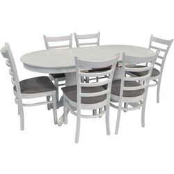 Set de sufragerie Evelin HV 31 N + Coco White/Gray (1+6)