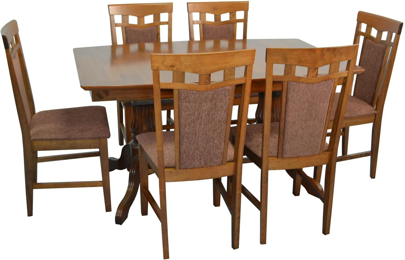 Set de sufragerie Evelin HV 32 V + Deepa-R Burnish Oak/Brown (1+6)