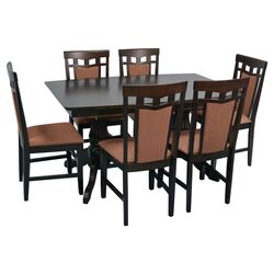 Set de sufragerie Evelin HV 32 V + Deepa-R Chocolate/Brown (1+6)