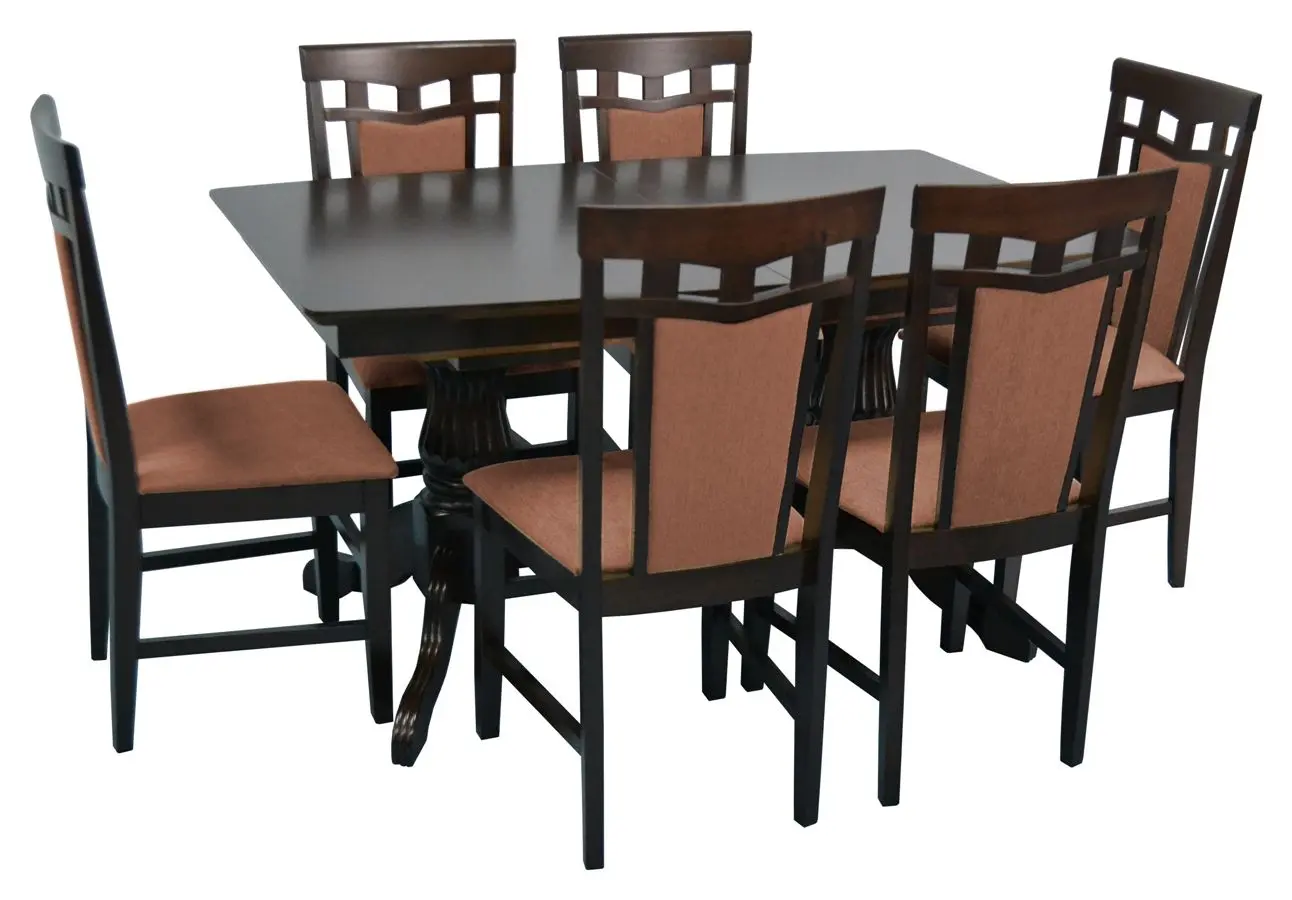 Set de sufragerie Evelin HV 32 V + Deepa-R Chocolate/Brown (1+6)