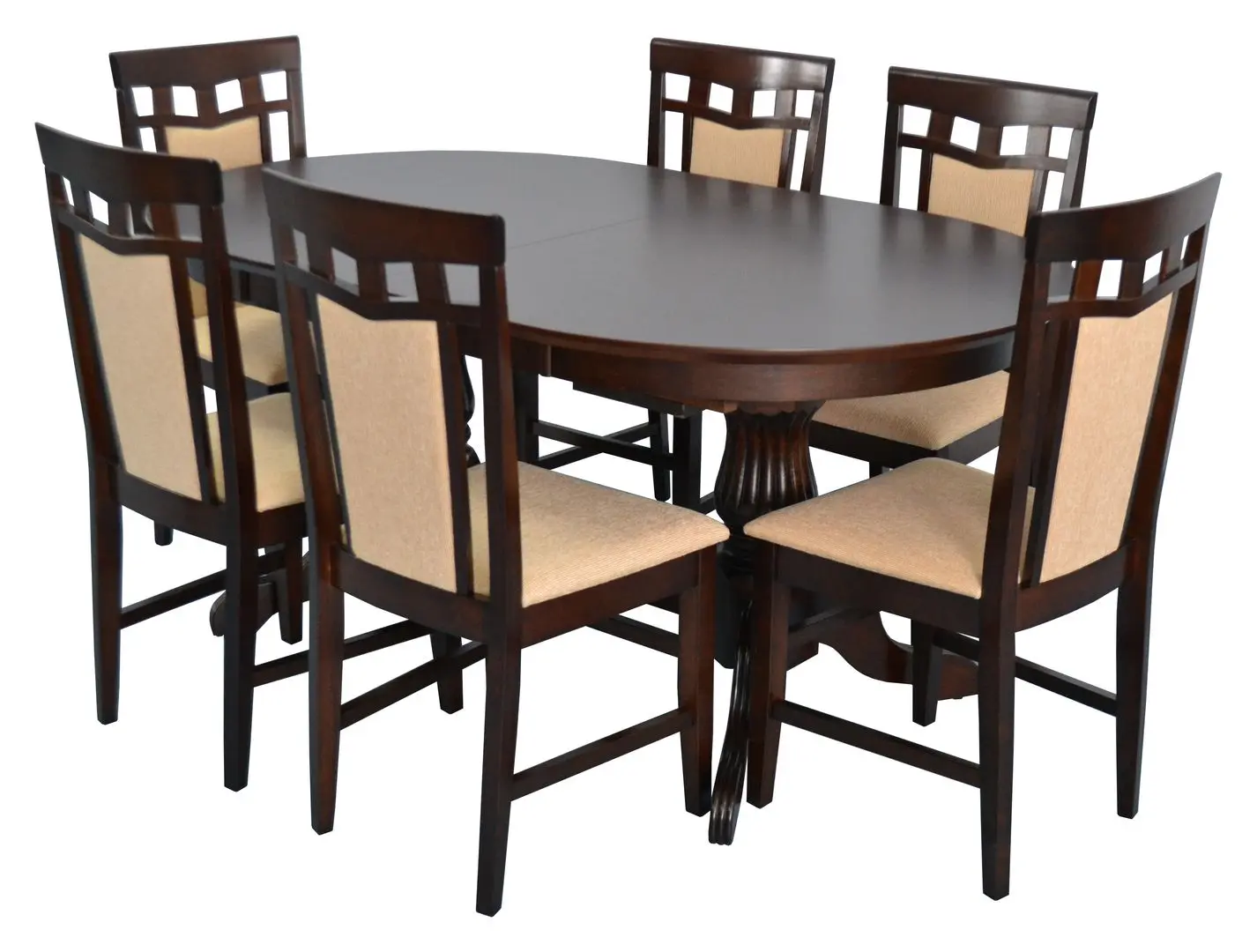 Set de sufragerie Evelin HV 33 V + Deepa-R Chocolate/Beige (1+6)