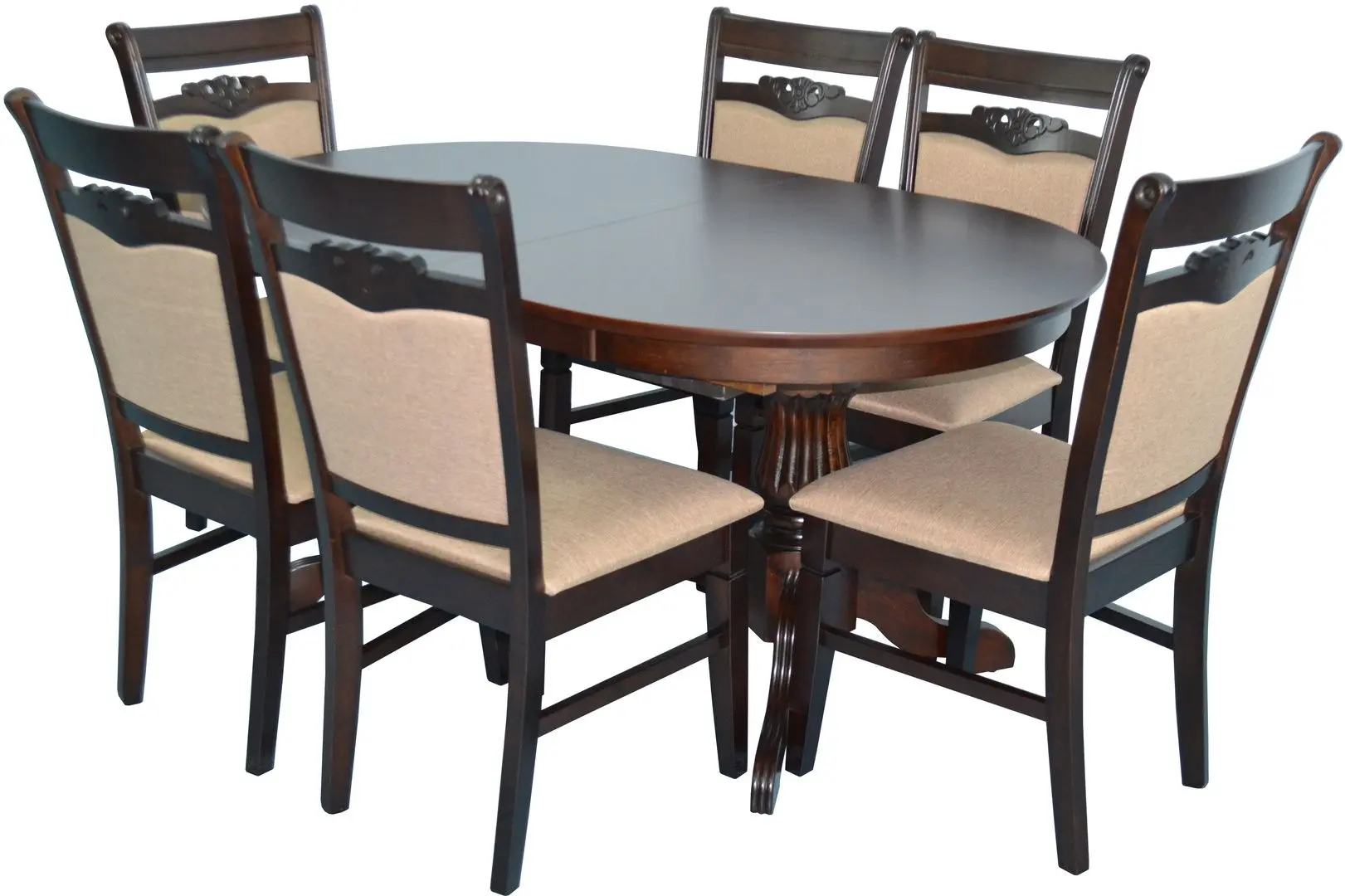 Set de sufragerie Evelin HV 33 V + HV-3167 Chocolate/Light Brown (1+6)