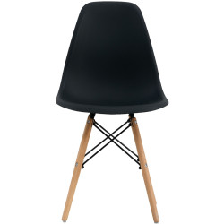 Обеденный набор Fabrik Home Necoline Retro RM-1194 Aspect Marmura Neagra/Negru + Sunrise C-01 Black/Beech (1+4) Thumb